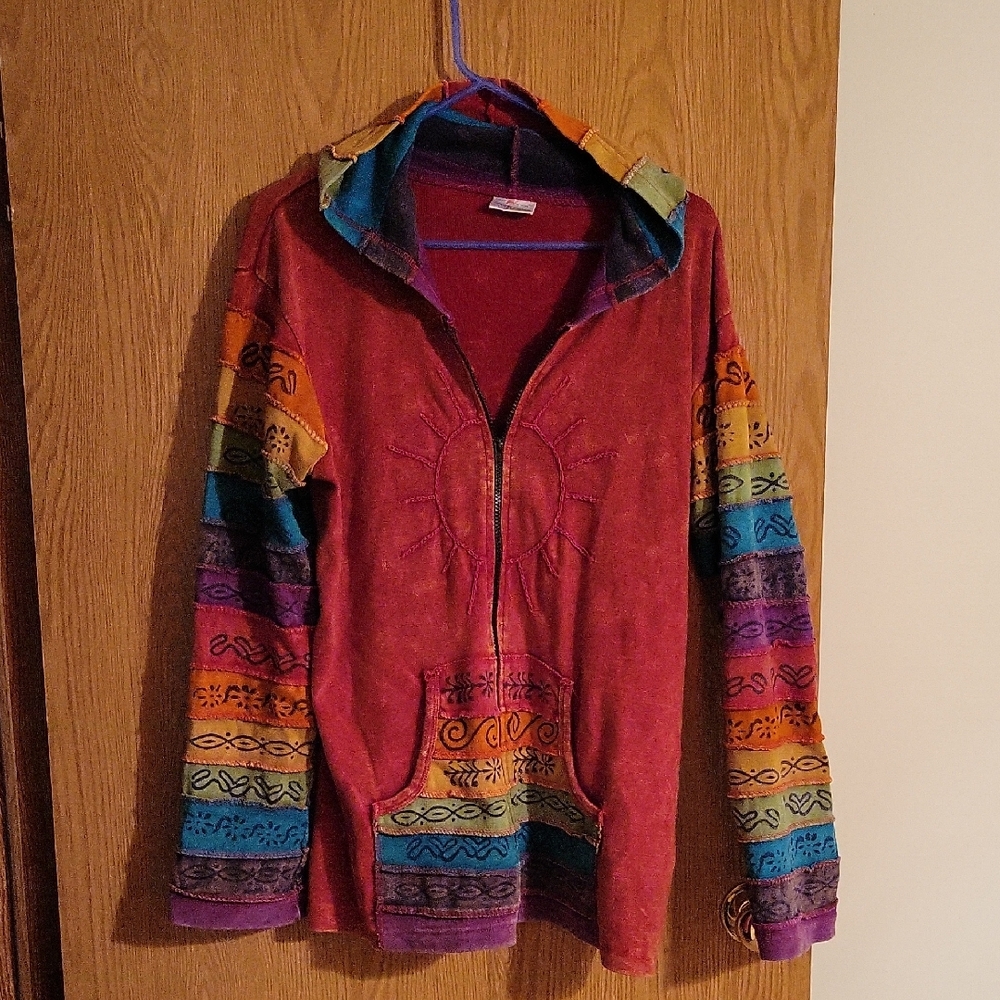 Colorful Women's Jacket with Hood